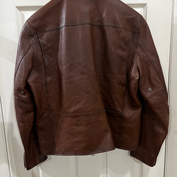 Coach Men's Rich Brown Leather Jacket (Size 52) - Picture 3 of 7